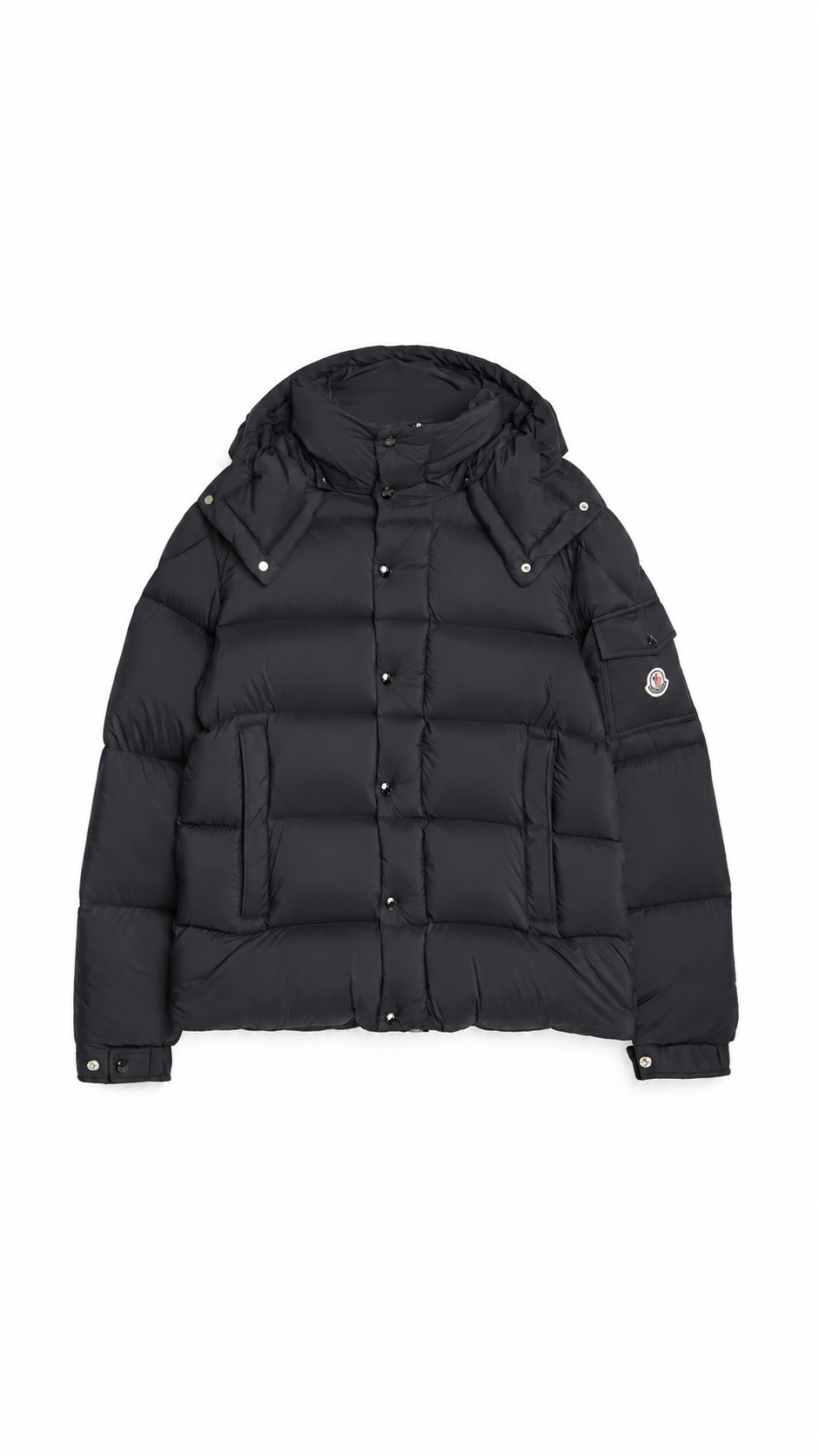 Moncler Vezere Hooded Down Jacket - Black