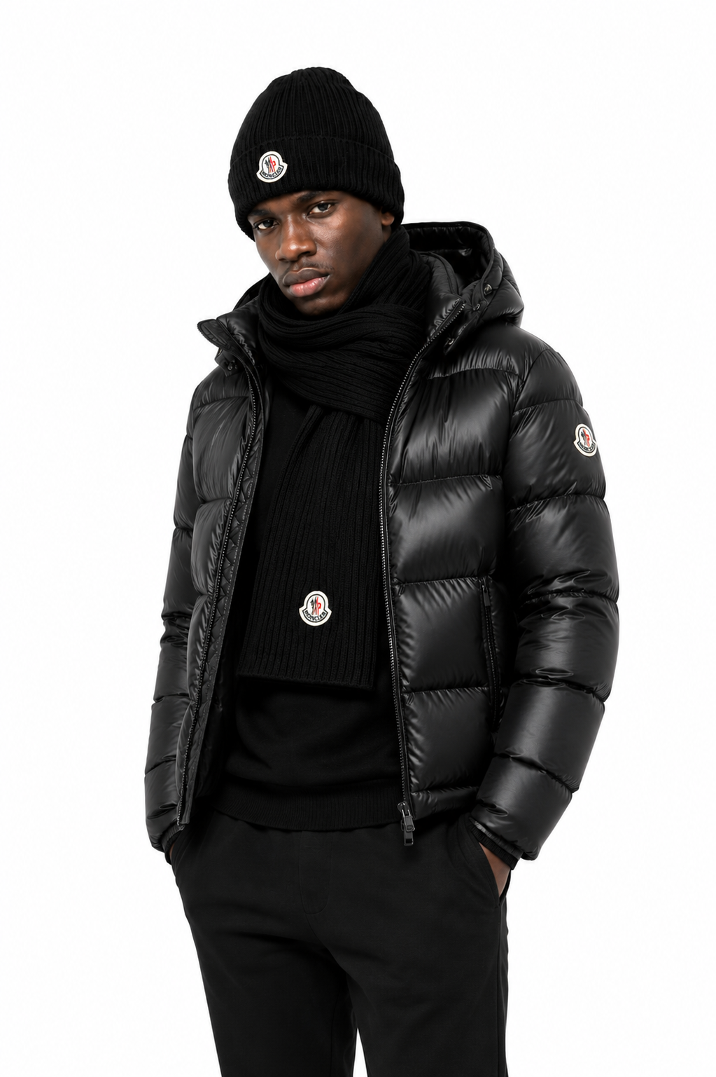 Moncler Hat & Scarf Set