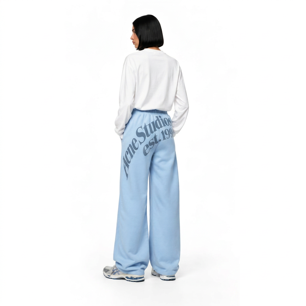 Acne Studios Relaxed Graphic Tee & Washed Sweatpants