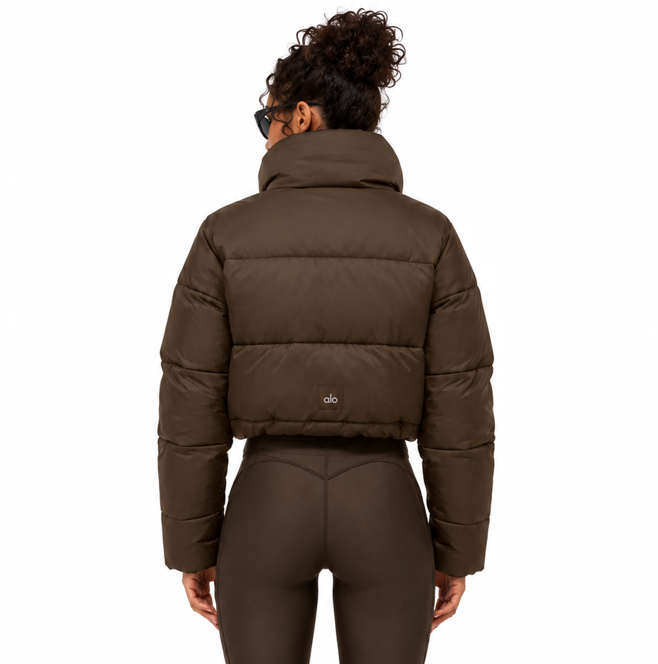 ALO Gold Rush Puffer Jacket - Brown