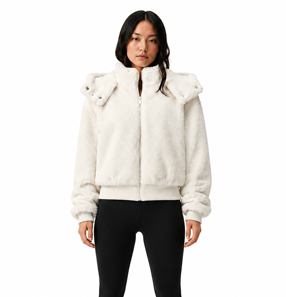 ALO Foxy Sherpa Jacket - White