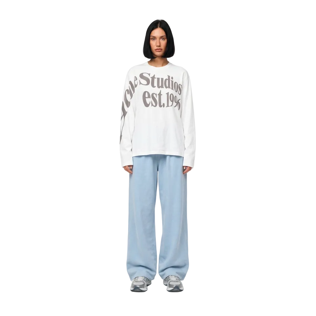 Acne Studios Relaxed Graphic Tee & Washed Sweatpants