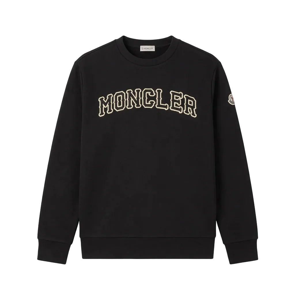 Moncler Logo Cotton Sweatshirt - Medium