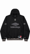 Balenciaga 3B Oversized Hoodie - Black