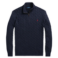 Ralph Lauren Navy Cable Knit ¼ Zip