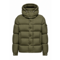 Moncler Vezere Hooded Down Jacket - Olive Green