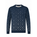 LVSE Monogram Degrade Navy Crewneck