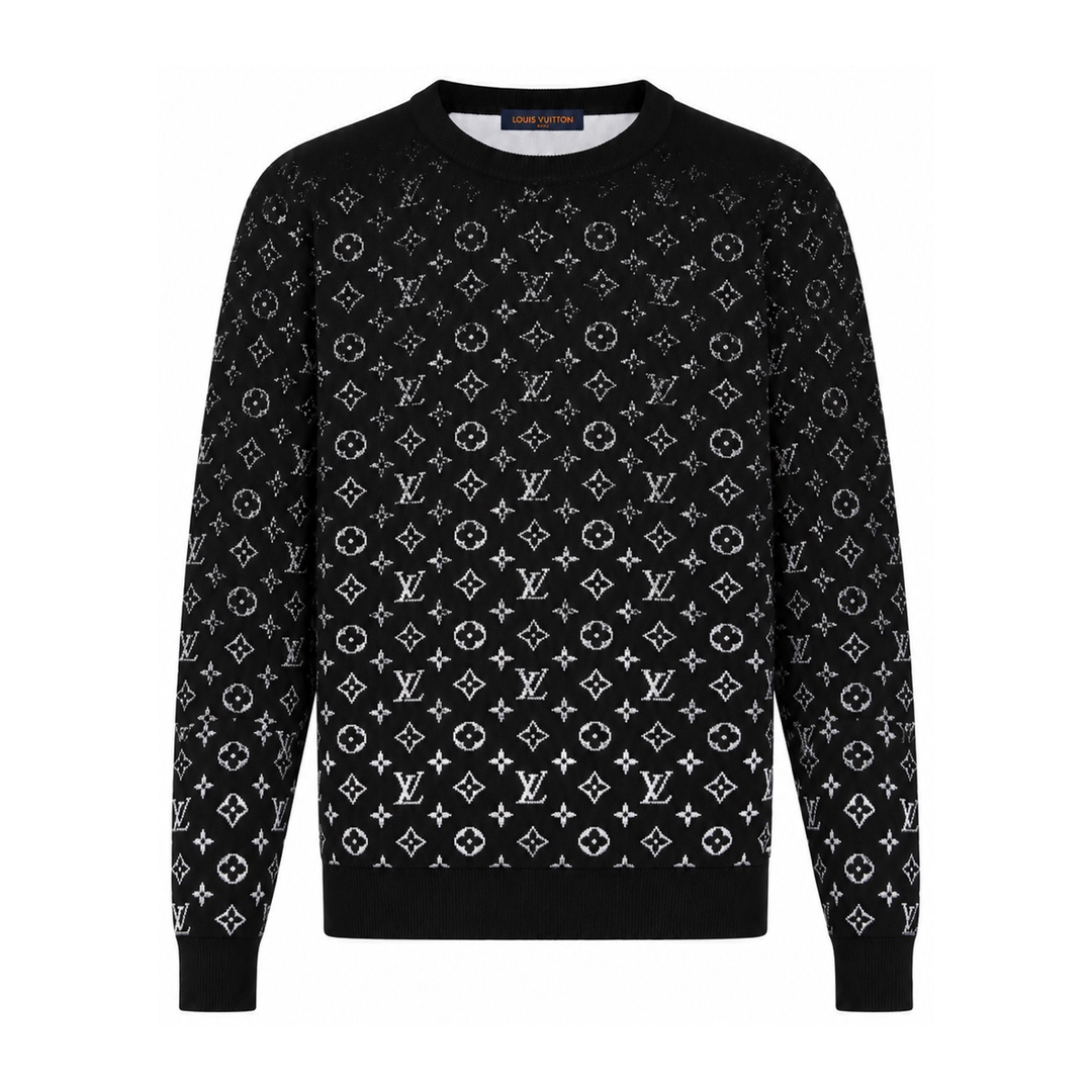 LVSE Monogram Degrade Black Crewneck