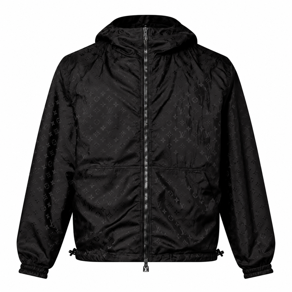 Louis Vuitton Reversible Black Windbreaker