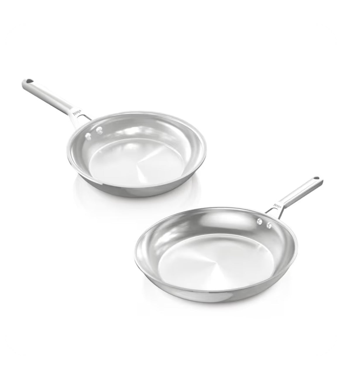 Ninja EverClad Stainless Steel 2-Piece Frying Pan Set